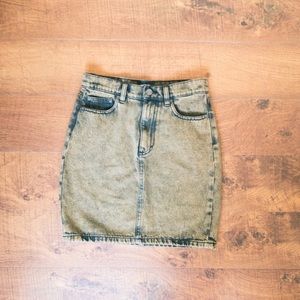 VINTAGE Acid Wash Denim 🐒  90s  High Waist Skirt